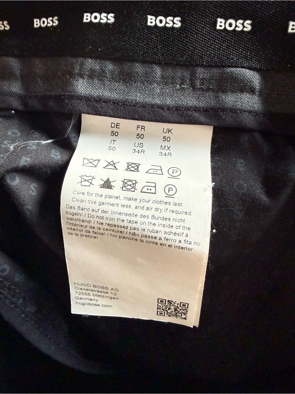 BOSS ONE Men's Charcoal Gray SUIT - Picture 11 of 12